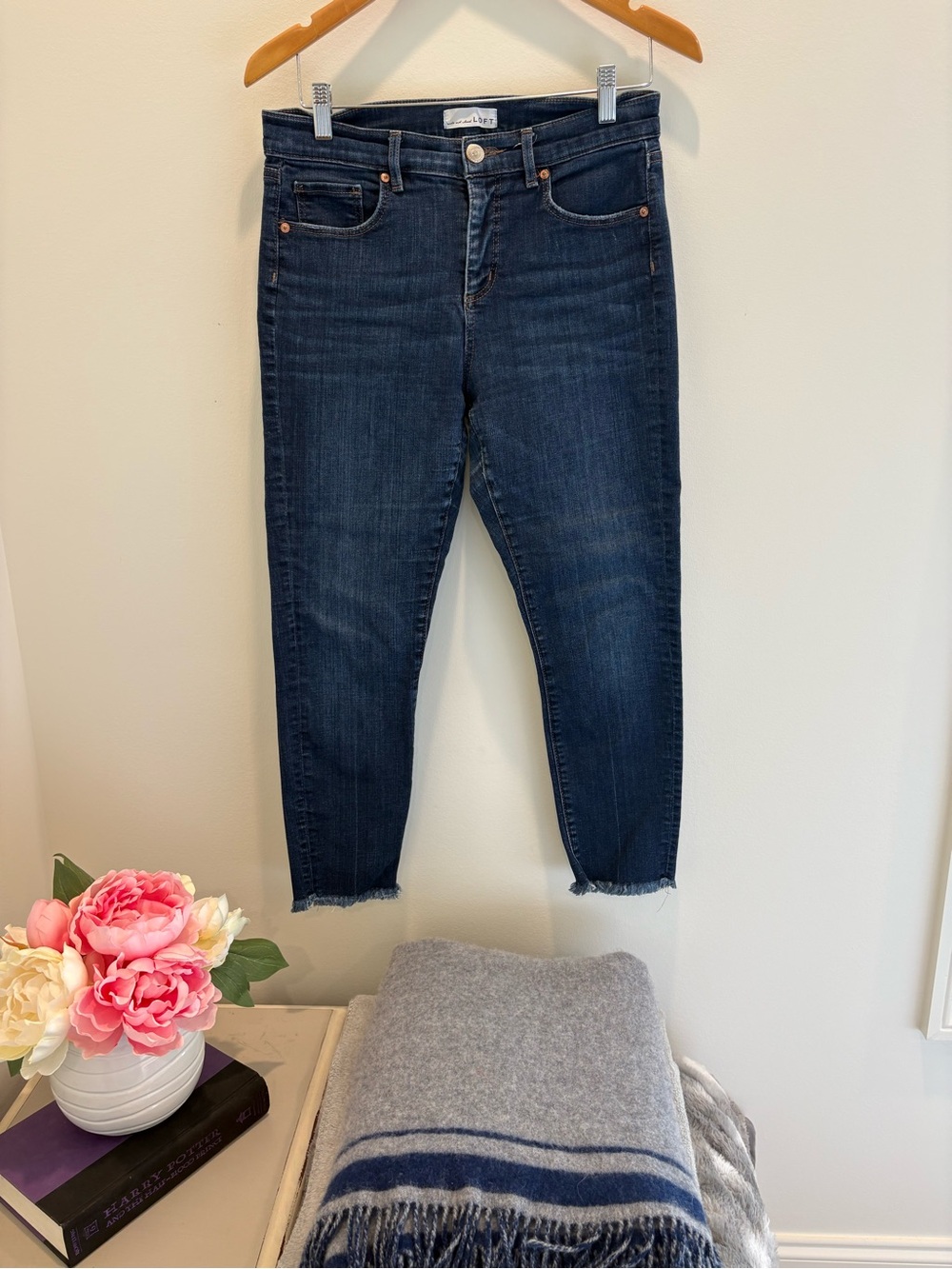 Women’s LOFT Dark Indigo Skinny Jeans